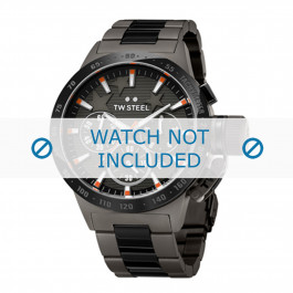 TW Steel correa de reloj TWB314 / TW314 Metal Gris antracita 24mm