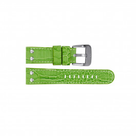 TW Steel correa de reloj TWB32 Cuero Verde 22mm + costura blanca