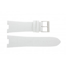 Guess correa de reloj W14515L2 Cuero Blanco 27mm