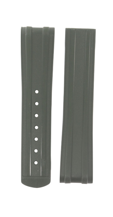 Correa de reloj Omega 21032422010001 / 032Z017215 / GREEN DPL 1 CATCH L Caucho Verde