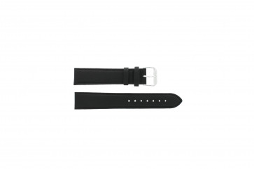 Correa de reloj Universal 054.01.18 Cuero Negro 18mm