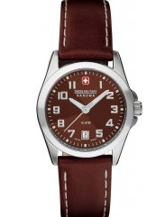 Correa de reloj Swiss Military Hanowa 06-6030.04.005.05 / 6-6030 Cuero Marrón 15mm