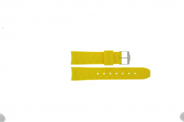 Jacques Lemans correa de reloj 1-1586 / YEL Caucho Amarillo 22mm