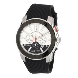 Correa de reloj Esprit ES101681006 Caucho Negro 22mm