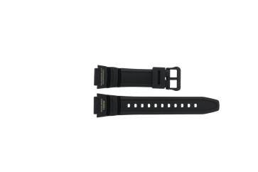 Casio correa de reloj 10379562 Goma Negro 18mm 