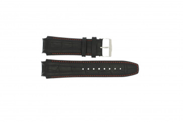 Correa de reloj Jacques Lemans 1-1661R Cuero Negro 20mm