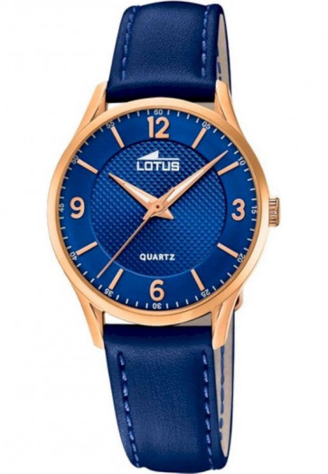 Correa de reloj Lotus 18407-B Cuero Azul 15mm