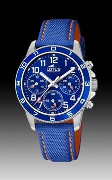Correa de reloj Lotus 18581-2 Cuero Azul 18mm