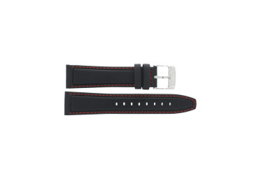 Correa de reloj Lotus 18587-1 / 18587-4 Cuero Negro 22mm