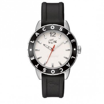 Lacoste correa de reloj 2000662 / LC-54-3-27-2272 Caucho Negro 18mm