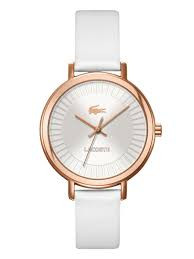 Correa de reloj Lacoste 2000715 / LC-33-3-34-2341 Cuero Blanco 14mm