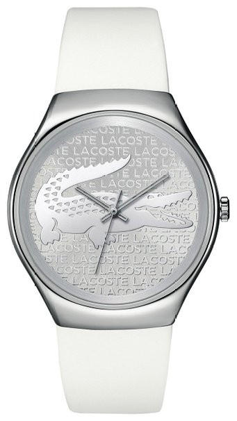 Lacoste correa de reloj 2000785 / LC-71-3-14-2444 Silicona Blanco 18mm