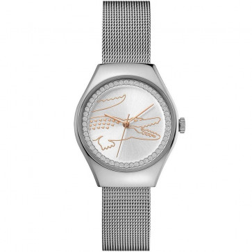 Lacoste correa de reloj 2000895 / LC-85-3-14-2605 Metal Plateado 14mm