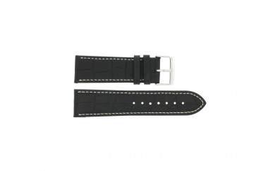 Correa de reloj Universal 308L.01 XL Cuero Negro 18mm