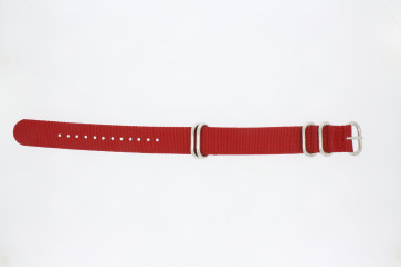 Correa de reloj Universal 409.06.20 Nylon/perlón Rojo 20mm