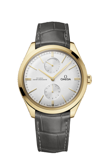 Correa de reloj Omega 032CUZ012567 / 43553402202001 / De Ville Cuero de cocodrilo Gris 20mm