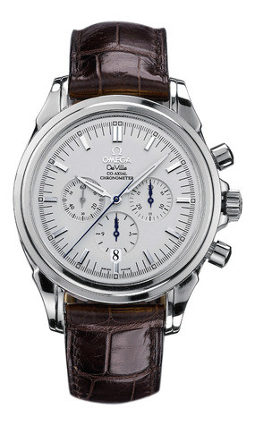 Correa de reloj Omega 48413132 / 98000276 Cuero de cocodrilo Marrón 20mm