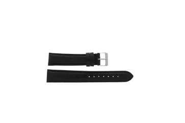 Correa de reloj Seiko SDWF89P1 / 7T32-7H70 / 4HZ2JJ Cuero Negro 18mm
