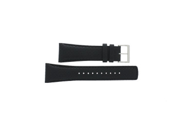 Correa de reloj Seiko 7T62-0GL0 / SNA773P2 / 4KW9JZ Cuero Negro 26mm