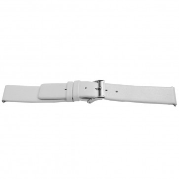 Correa de reloj Universal F510 Cuero Blanco 18mm