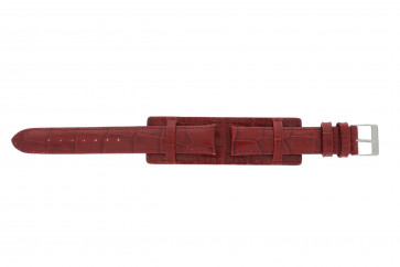 Correa de reloj Universal 61325.45.16 Cuero Rojo 16mm
