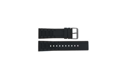 Correa de reloj Hugo Boss HB-221-1-34-2625 / HO659302527 Caucho Negro 24mm