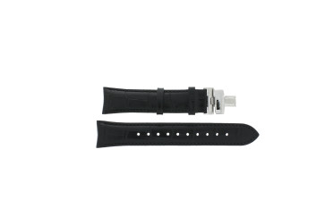 Correa de reloj Hugo Boss HB-273-1-14-2825 / HB1513266 / HB659302661 Piel de cocodrilo Negro 21mm