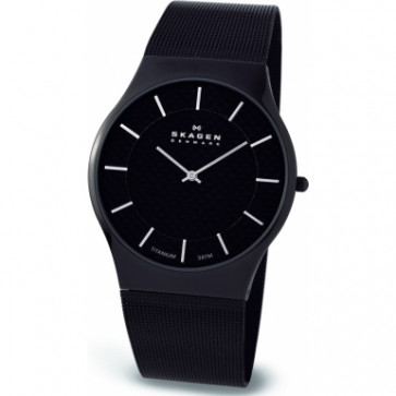 Skagen correa de reloj 803XLTBB Metal Negro