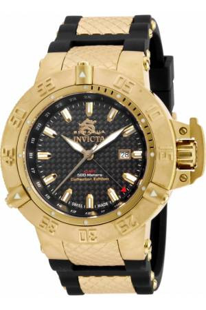 Correa de reloj Invicta 80423 (80423.01) Caucho Negro