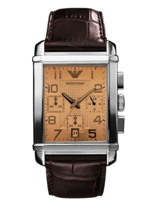 Correa de reloj Armani AR0337 Cuero Marrón 24mm