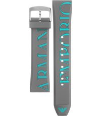 Correa de reloj Armani AR1066 Plástico Gris 20mm