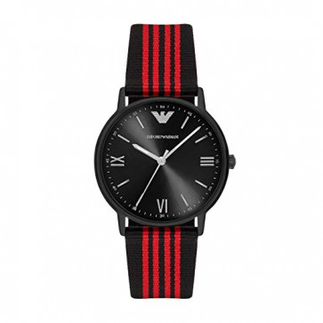 Correa de reloj Armani AR11015 Cuero/Textil Negro 22mm
