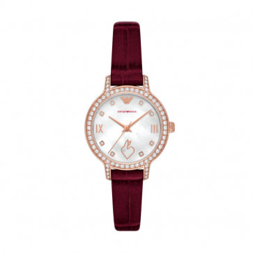 Correa de reloj Armani AR11510 Cuero Rojo 12mm