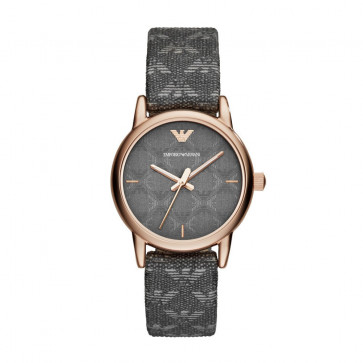 Correa de reloj Armani AR1837 Cuero/Textil Gris 14mm