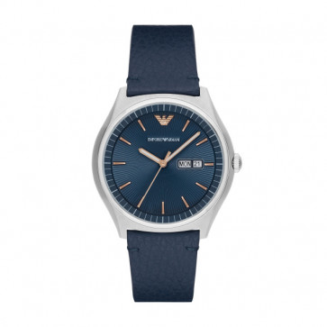 Correa de reloj Armani AR1978 Cuero Azul 22mm