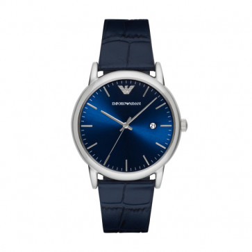 Correa de reloj Armani AR2501 Cuero Azul 22mm