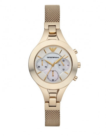 Correa de reloj Armani AR7390 Milanesa Chapado en oro
