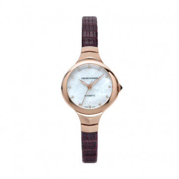 Correa de reloj Armani ARS8250 Piel de lagarto Marrón 9mm