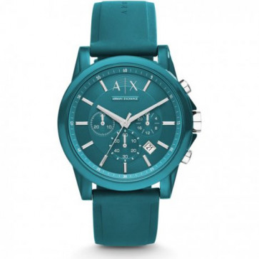 Correa de reloj Armani Exchange AX1330 Caucho Turquesa 22mm