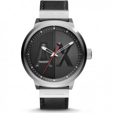 Correa de reloj Armani Exchange AX1361 Cuero Negro 20mm