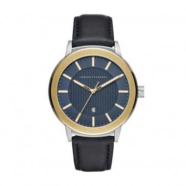 Correa de reloj Armani Exchange AX1463 Cuero Azul 22mm