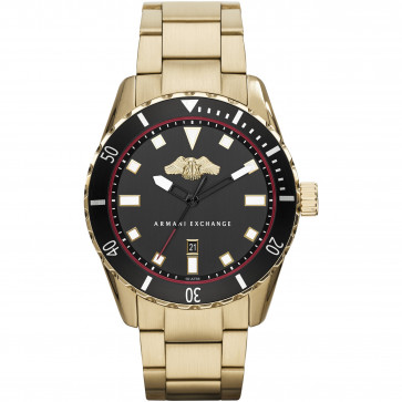 Correa de reloj Armani Exchange AX1710 Acero Chapado en oro 22mm