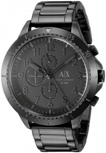 Correa de reloj Armani AX1751 Acero Negro 22mm