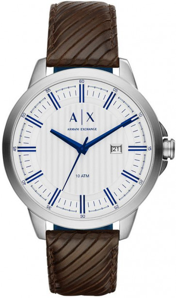 Correa de reloj Armani Exchange AX2263 Cuero Marrón 20mm