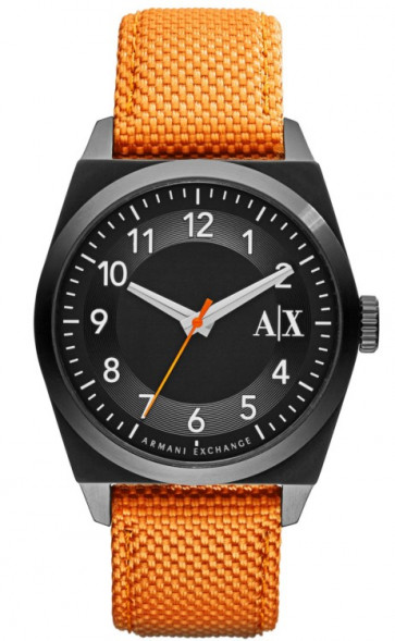 Correa de reloj Armani Exchange AX2305 Cuero/Textil Naranja 22mm