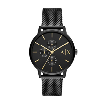 Correa de reloj Armani AX2716 Milanesa Negro 20mm