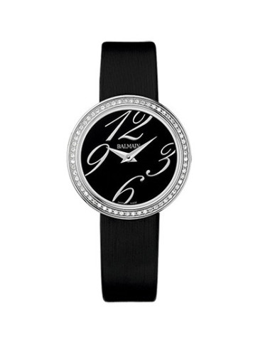 Correa de reloj Balmain 1730245 / Orithia Textil Negro 14mm