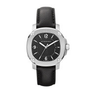 Correa de reloj Burberry BBY1501 Cuero Negro 18mm