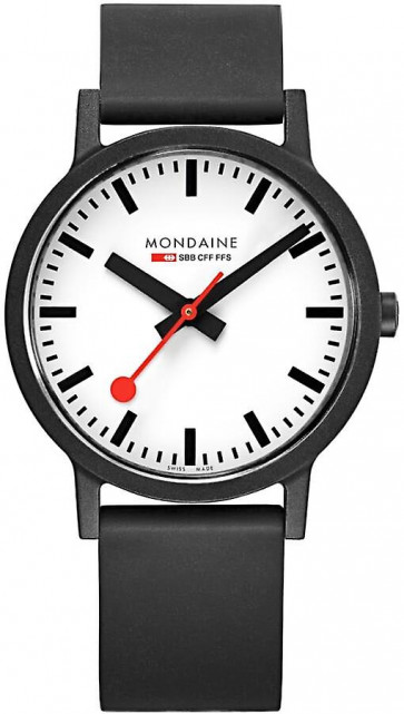 Correa de reloj Mondaine MS1.41110.RB / BM20192 Caucho Negro 16mm