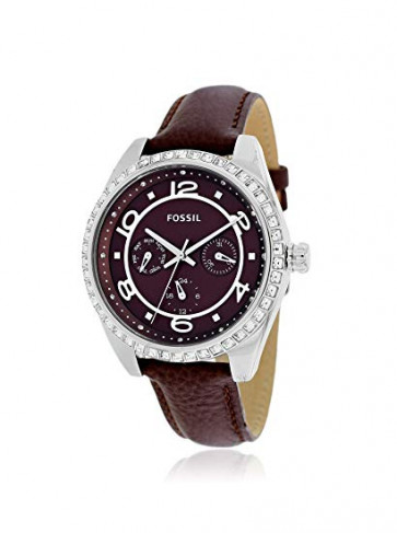 Correa de reloj Fossil BQ1093 Cuero Marrón 18mm